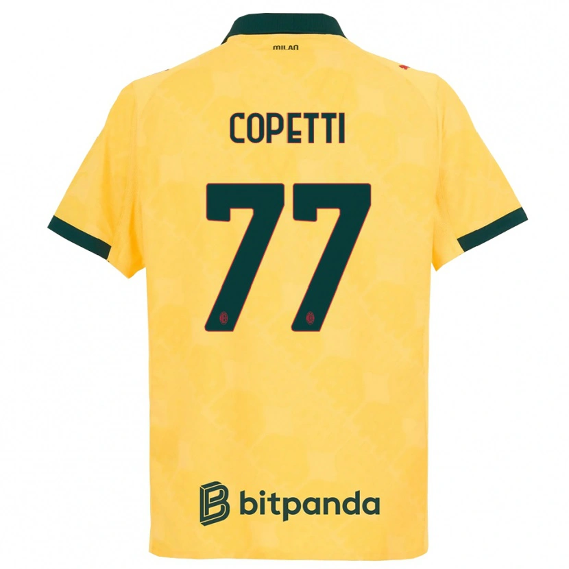 Danxen Kobiety Matilde Copetti #77 Żółty Czarny Trzeci Komplet Koszulka 2025/26 Koszulki Klubowe