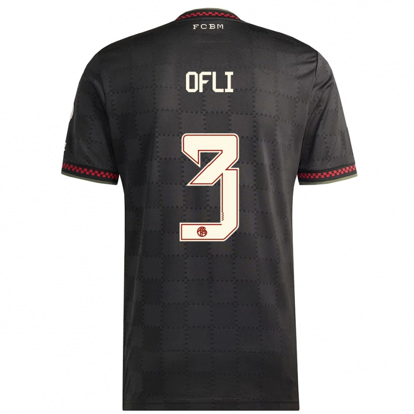 Danxen Kobiety Deniz Ofli #3 Czarny Biały Trzeci Komplet Koszulka 2025/26 Koszulki Klubowe