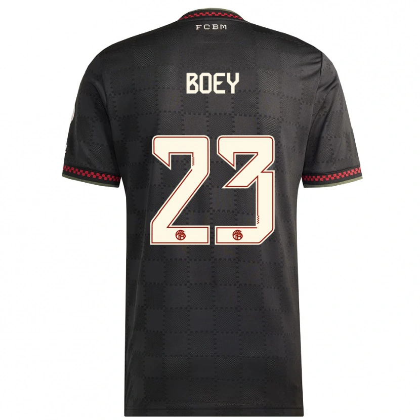 Danxen Kobiety Sacha Boey #23 Czarny Biały Trzeci Komplet Koszulka 2025/26 Koszulki Klubowe