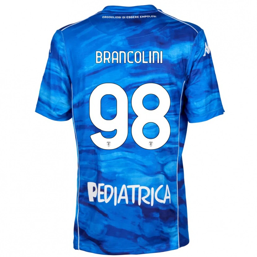 Danxen Dzieci Federico Brancolini #98 Niebiesko-Biały Domowa Koszulka 2025/26 Koszulki Klubowe