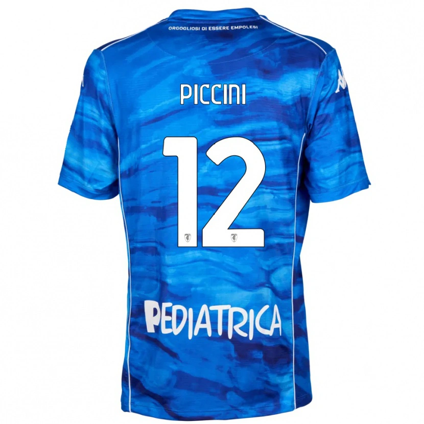 Danxen Dzieci Bernardo Piccini #12 Niebiesko-Biały Domowa Koszulka 2025/26 Koszulki Klubowe