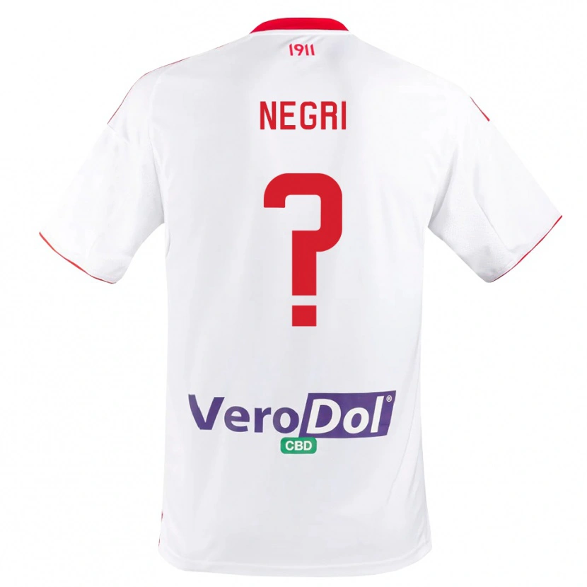 Danxen Dzieci Filippo Negri #0 Biało-Czerwony Domowa Koszulka 2025/26 Koszulki Klubowe