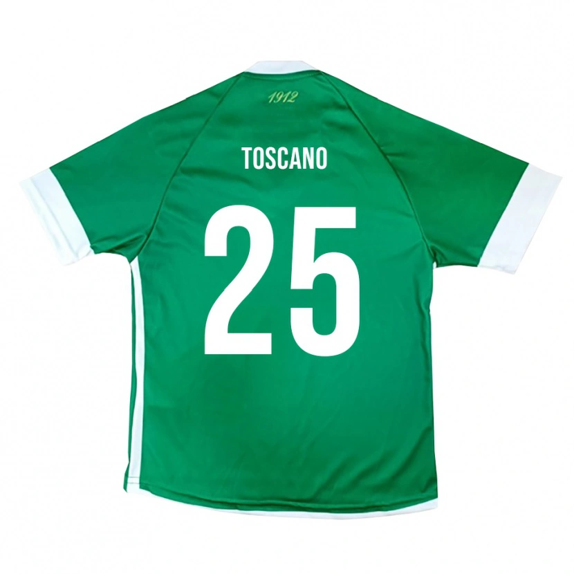 Danxen Dzieci Marco Toscano #25 Zielono-Biały Domowa Koszulka 2025/26 Koszulki Klubowe