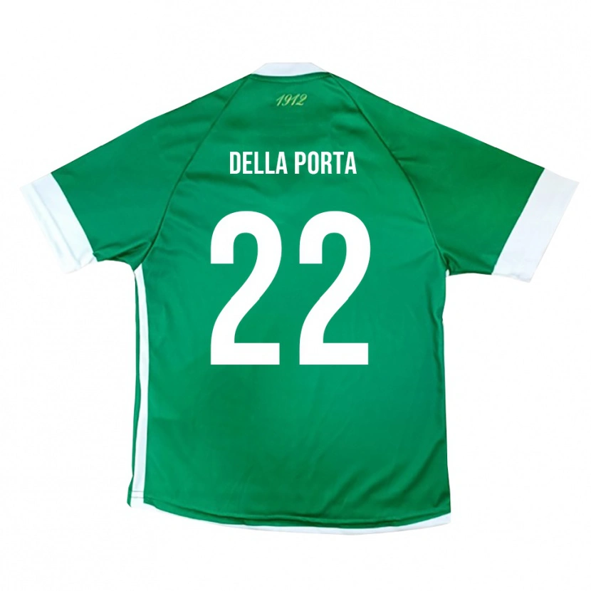 Danxen Dzieci Simone Della Porta #22 Zielono-Biały Domowa Koszulka 2025/26 Koszulki Klubowe