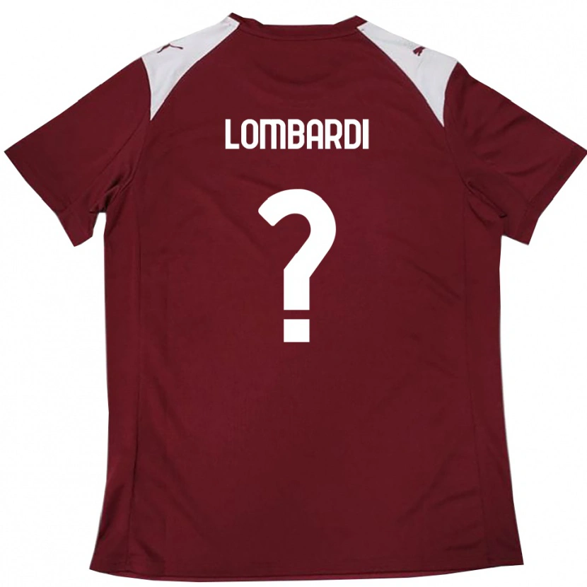 Danxen Dzieci Lorenzo Lombardi #0 Burgundowo-Biały Domowa Koszulka 2025/26 Koszulki Klubowe