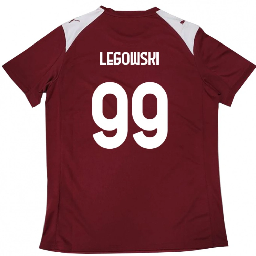 Danxen Dzieci Mateusz Legowski #99 Burgundowo-Biały Domowa Koszulka 2025/26 Koszulki Klubowe