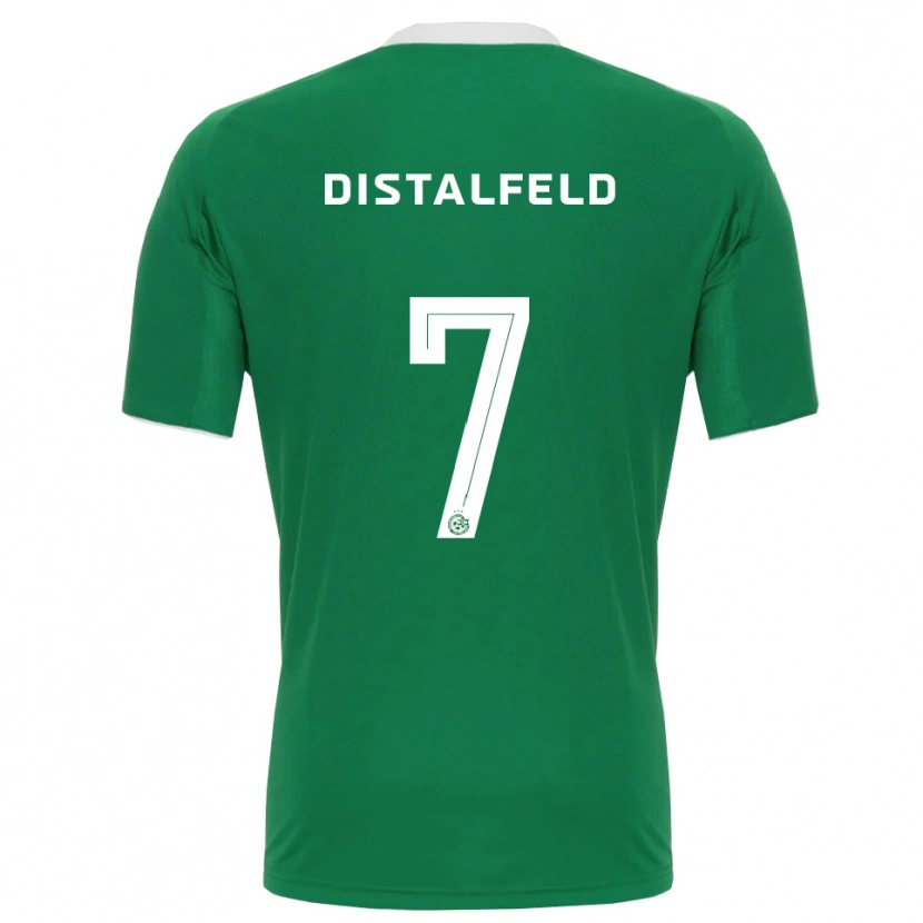 Danxen Dzieci Yanai Distalfeld #7 Zielono-Biały Domowa Koszulka 2025/26 Koszulki Klubowe