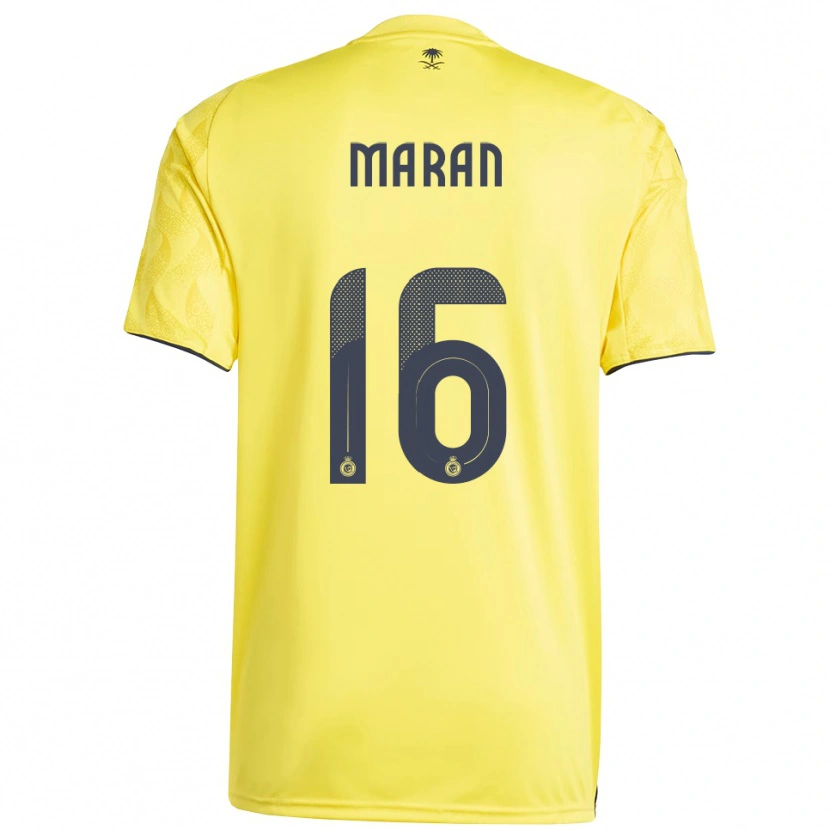 Danxen Dzieci Mohammed Marran #16 Żółto-Czarny Domowa Koszulka 2025/26 Koszulki Klubowe