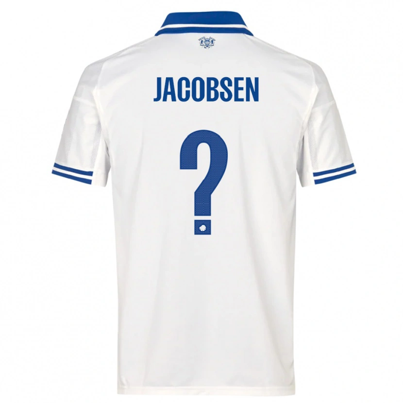 Danxen Dzieci Holger Jacobsen #0 Biało-Niebieski Domowa Koszulka 2025/26 Koszulki Klubowe