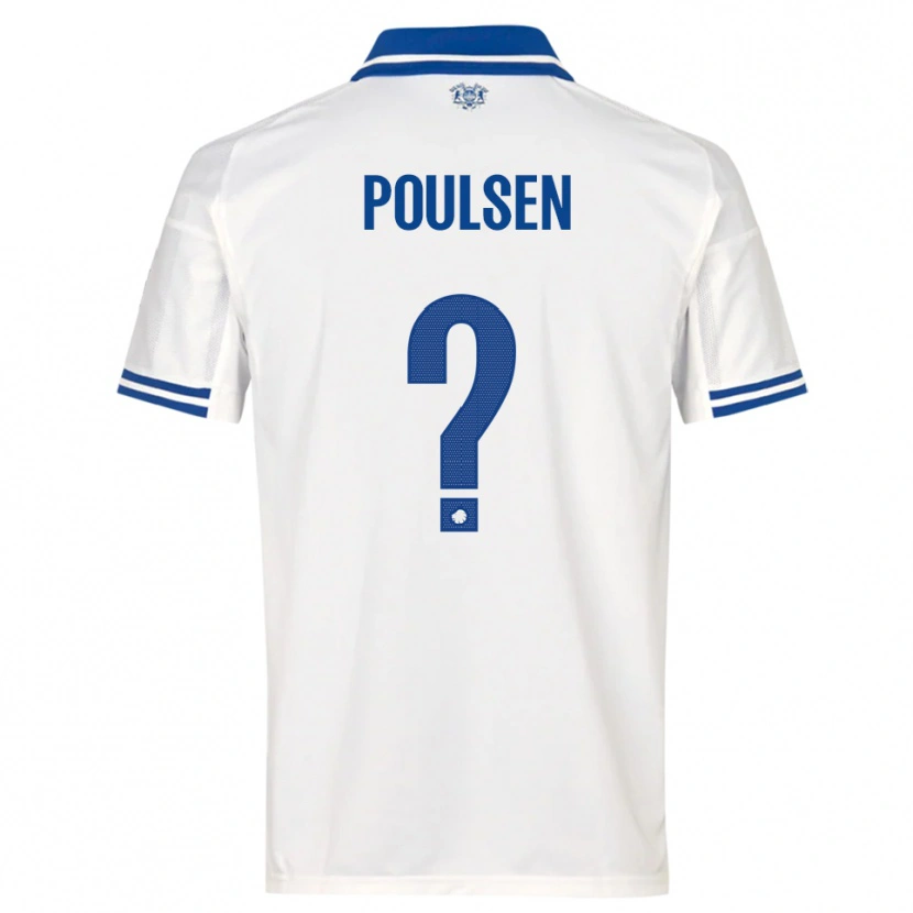 Danxen Dzieci Xander Poulsen #0 Biało-Niebieski Domowa Koszulka 2025/26 Koszulki Klubowe