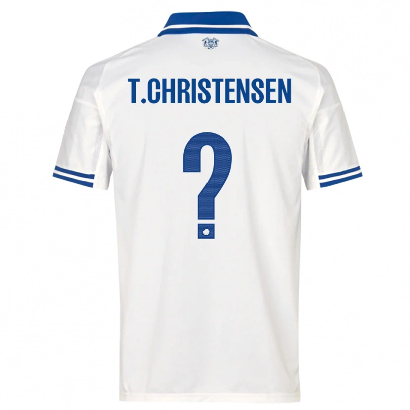 Danxen Dzieci Tristan Christensen #0 Biało-Niebieski Domowa Koszulka 2025/26 Koszulki Klubowe