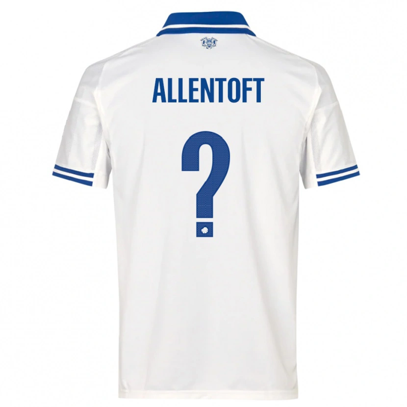 Danxen Dzieci Philip Allentoft #0 Biało-Niebieski Domowa Koszulka 2025/26 Koszulki Klubowe