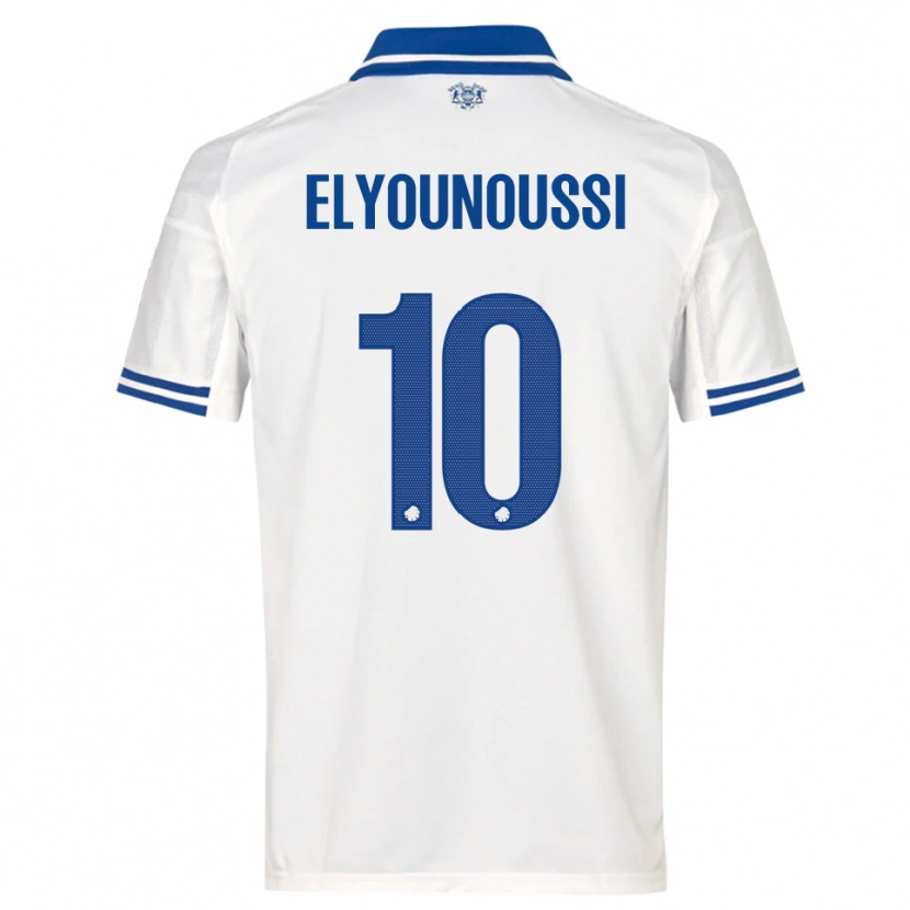 Danxen Dzieci Mohamed Elyounoussi #10 Biało-Niebieski Domowa Koszulka 2025/26 Koszulki Klubowe