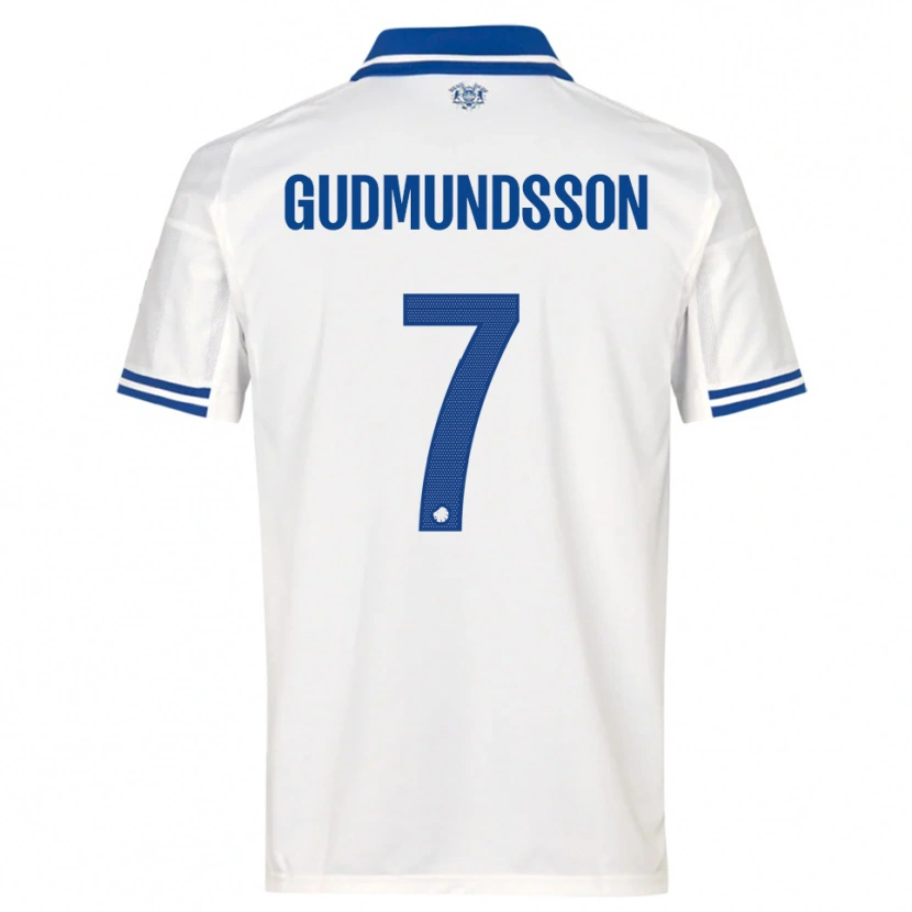 Danxen Dzieci Galdur Gudmundsson #7 Biało-Niebieski Domowa Koszulka 2025/26 Koszulki Klubowe