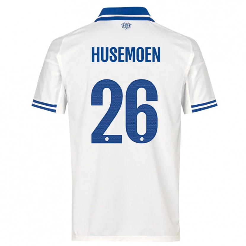 Danxen Dzieci Astrid Husemoen #26 Biało-Niebieski Domowa Koszulka 2025/26 Koszulki Klubowe