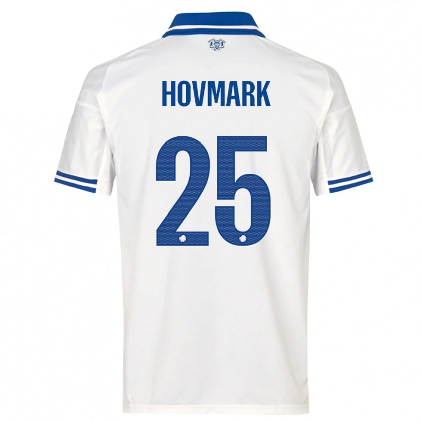 Danxen Dzieci Maria Hovmark #25 Biało-Niebieski Domowa Koszulka 2025/26 Koszulki Klubowe