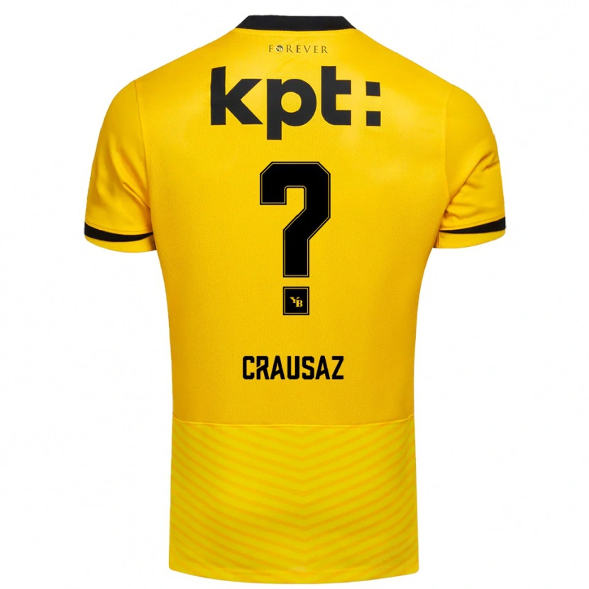 Danxen Dzieci Tim Crausaz #0 Żółto-Czarny Domowa Koszulka 2025/26 Koszulki Klubowe