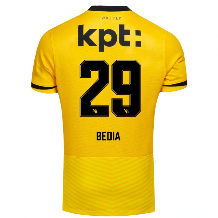 Danxen Dzieci Chris Bedia #29 Żółto-Czarny Domowa Koszulka 2025/26 Koszulki Klubowe