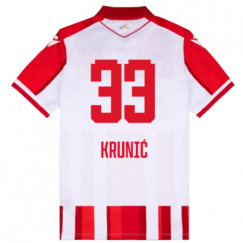 Danxen Dzieci Rade Krunic #33 Czerwono-Biały Domowa Koszulka 2025/26 Koszulki Klubowe