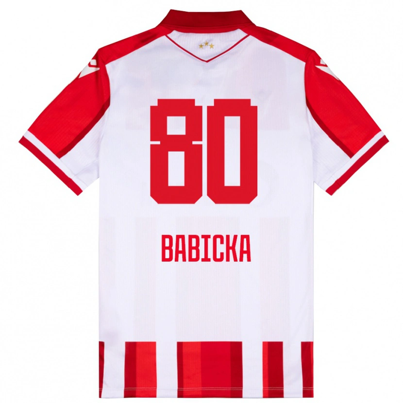 Danxen Dzieci Shavy Babicka #80 Czerwono-Biały Domowa Koszulka 2025/26 Koszulki Klubowe