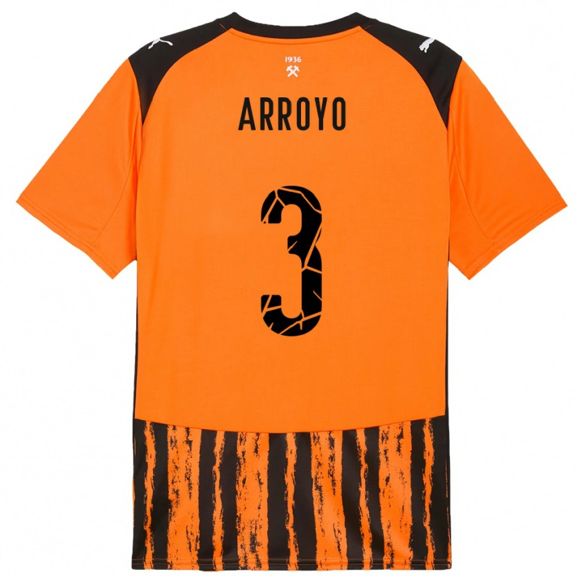 Danxen Dzieci Diego Arroyo #3 Pomarańczowo-Czarny Domowa Koszulka 2025/26 Koszulki Klubowe