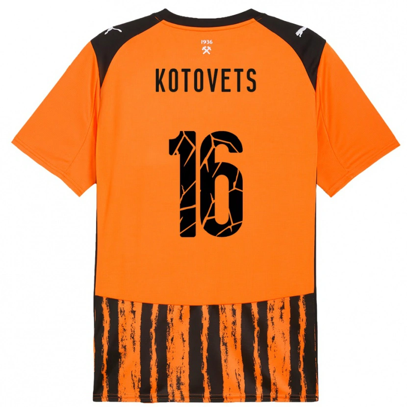 Danxen Dzieci Tetiana Kotovets #16 Pomarańczowo-Czarny Domowa Koszulka 2025/26 Koszulki Klubowe