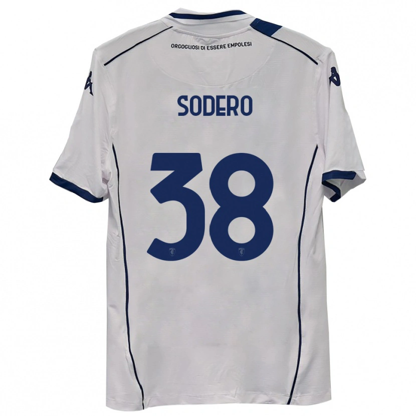 Danxen Dzieci Andrea Sodero #38 Ciemnogranatowy Wyjazdowa Koszulka 2025/26 Koszulki Klubowe