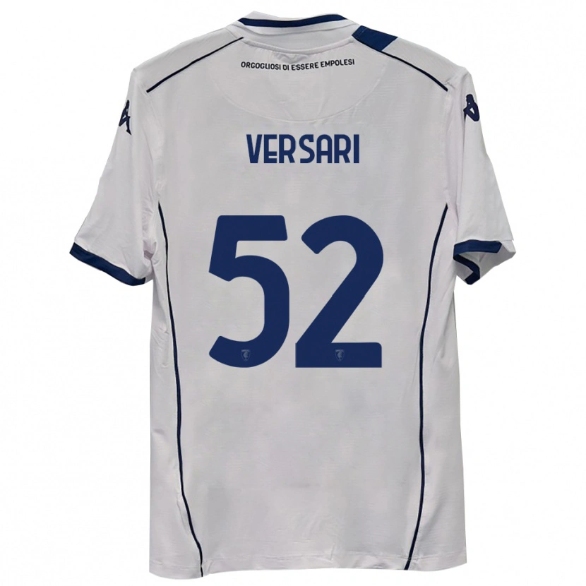 Danxen Dzieci Francesco Versari #52 Ciemnogranatowy Wyjazdowa Koszulka 2025/26 Koszulki Klubowe
