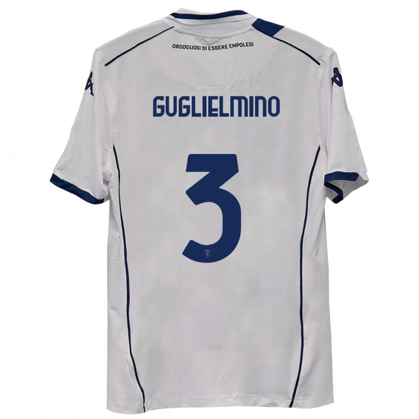 Danxen Dzieci Federico Guglielmino #3 Ciemnogranatowy Wyjazdowa Koszulka 2025/26 Koszulki Klubowe