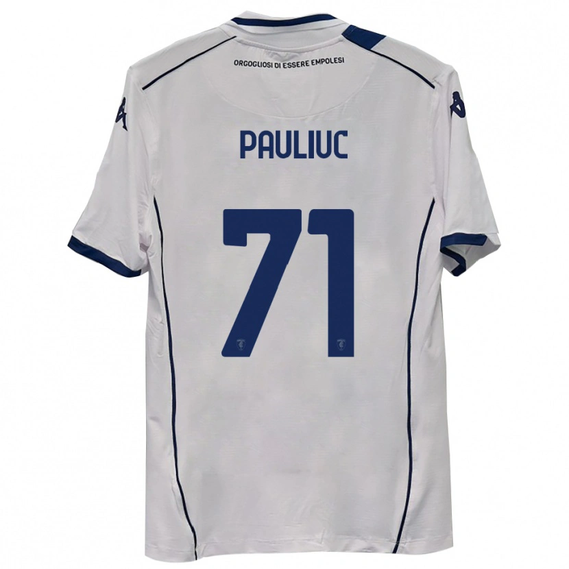 Danxen Dzieci Nicolò Pauliuc #71 Ciemnogranatowy Wyjazdowa Koszulka 2025/26 Koszulki Klubowe