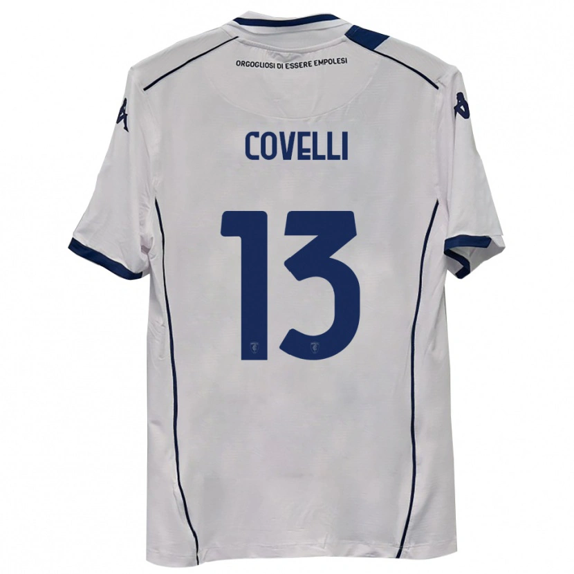 Danxen Dzieci Cristian Covelli #13 Ciemnogranatowy Wyjazdowa Koszulka 2025/26 Koszulki Klubowe