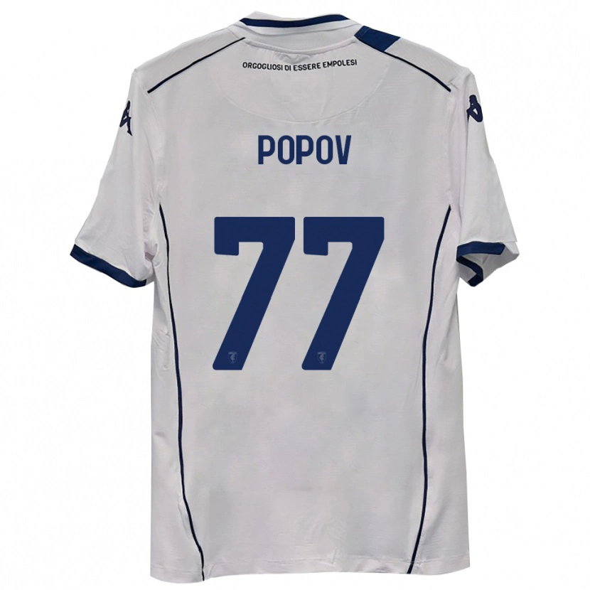 Danxen Dzieci Bogdan Popov #77 Ciemnogranatowy Wyjazdowa Koszulka 2025/26 Koszulki Klubowe
