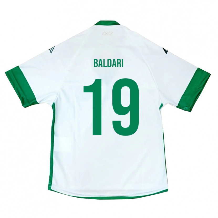 Danxen Dzieci Gabriele Baldari #19 Biało-Zielono-Niebieski Wyjazdowa Koszulka 2025/26 Koszulki Klubowe