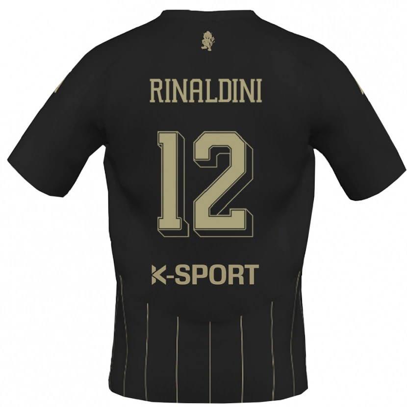 Danxen Dzieci Ruben Rinaldini #12 Szaro-Biały Wyjazdowa Koszulka 2025/26 Koszulki Klubowe
