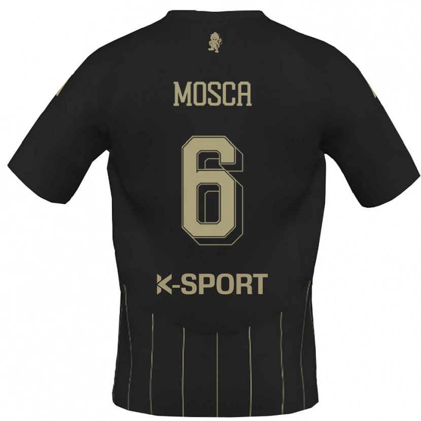 Danxen Dzieci Giulio Mosca #6 Szaro-Biały Wyjazdowa Koszulka 2025/26 Koszulki Klubowe