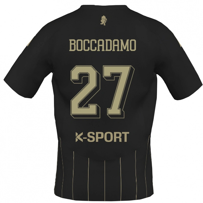 Danxen Dzieci Antonio Boccadamo #27 Szaro-Biały Wyjazdowa Koszulka 2025/26 Koszulki Klubowe