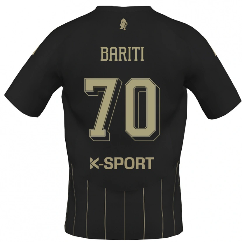 Danxen Dzieci Davide Bariti #70 Szaro-Biały Wyjazdowa Koszulka 2025/26 Koszulki Klubowe