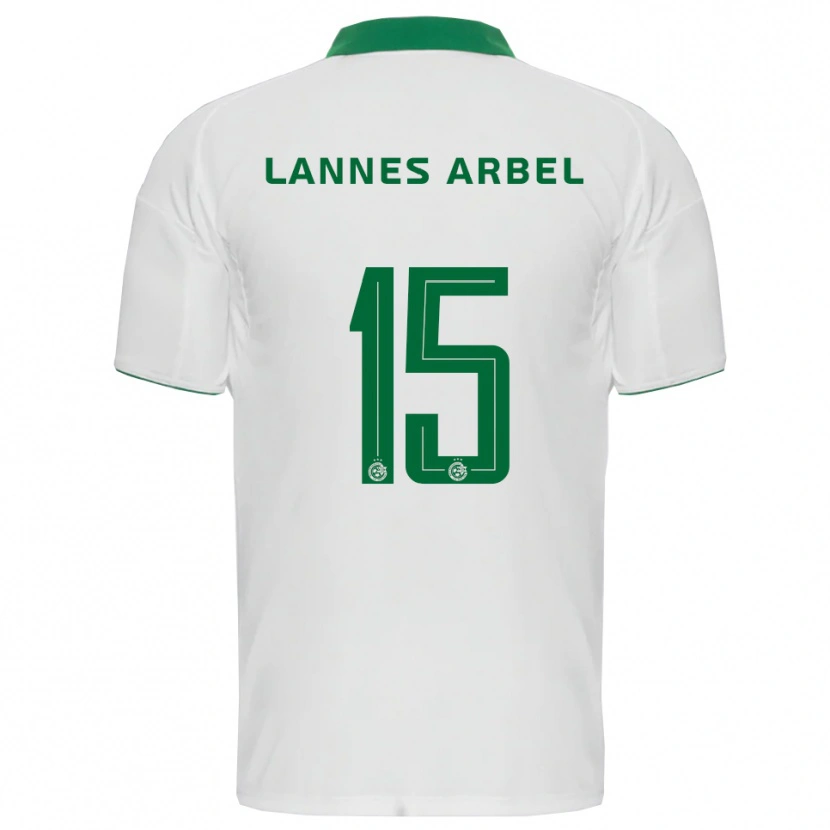 Danxen Dzieci Tomer Lannes Arbel #15 Biało-Zielony Wyjazdowa Koszulka 2025/26 Koszulki Klubowe