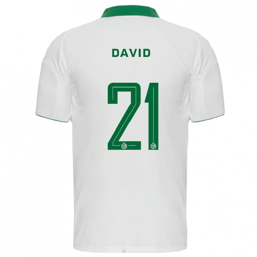 Danxen Dzieci Dean David #21 Biało-Zielony Wyjazdowa Koszulka 2025/26 Koszulki Klubowe