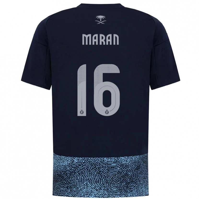 Danxen Dzieci Mohammed Marran #16 Granatowo-Błękitny Wyjazdowa Koszulka 2025/26 Koszulki Klubowe