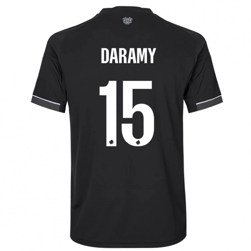 Danxen Dzieci Abdul Daramy #15 Czarno-Biały Wyjazdowa Koszulka 2025/26 Koszulki Klubowe