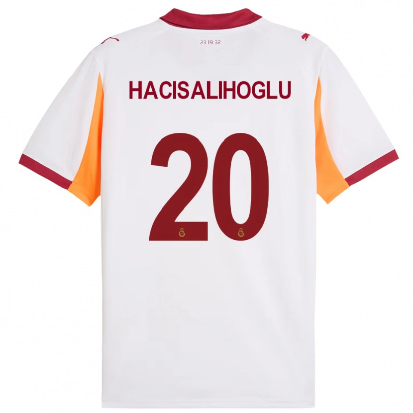 Danxen Dzieci Arda Hacisalihoglu #20 Biało-Czerwony Wyjazdowa Koszulka 2025/26 Koszulki Klubowe