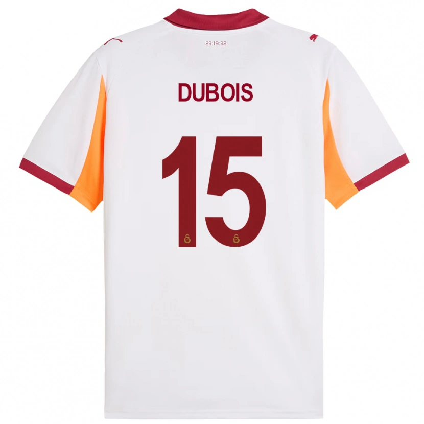 Danxen Dzieci Léo Dubois #15 Biało-Czerwony Wyjazdowa Koszulka 2025/26 Koszulki Klubowe