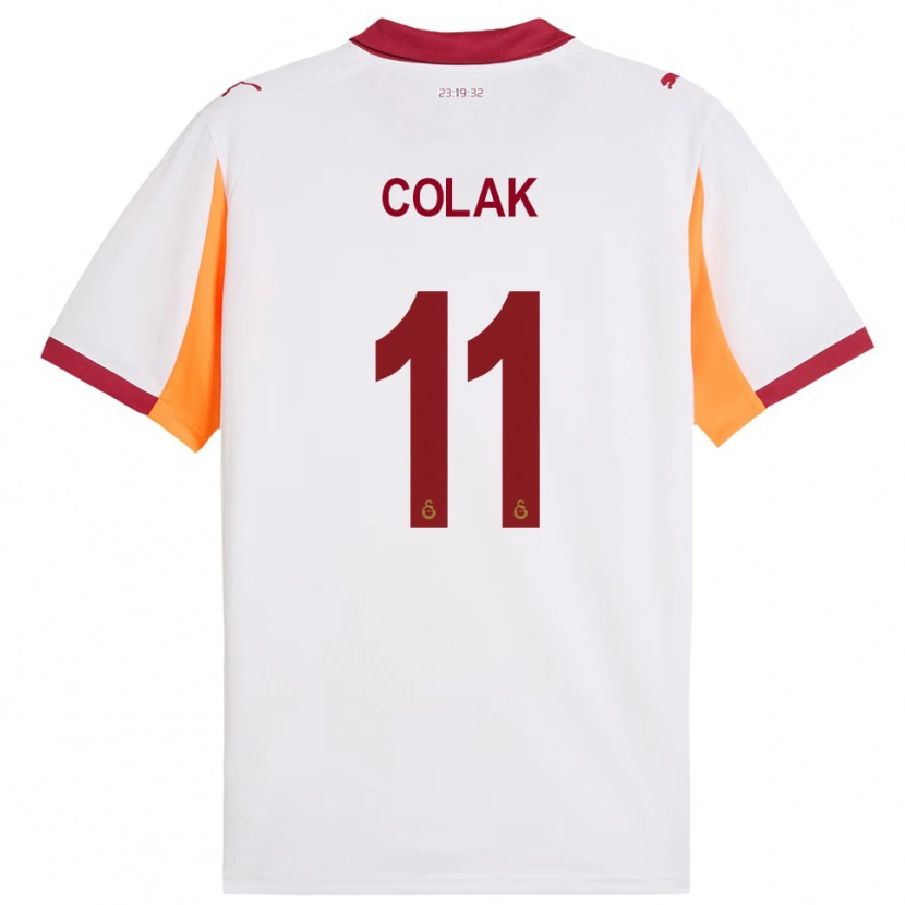 Danxen Dzieci Yiğit Çolak #11 Biało-Czerwony Wyjazdowa Koszulka 2025/26 Koszulki Klubowe