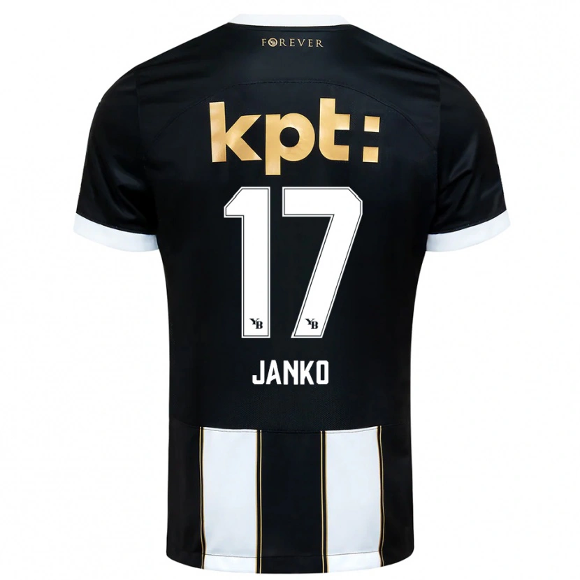 Danxen Dzieci Saidy Janko #17 Czarno-Biały Wyjazdowa Koszulka 2025/26 Koszulki Klubowe