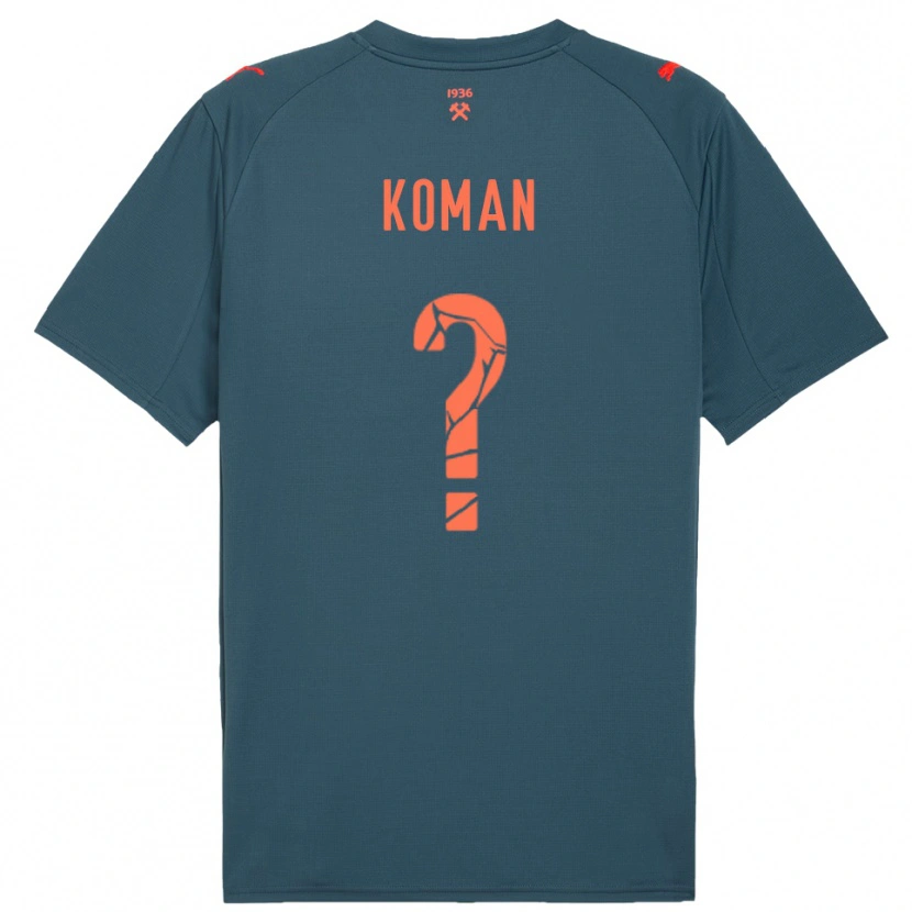 Danxen Dzieci Semen Koman #0 Granatowo-Czerwony Wyjazdowa Koszulka 2025/26 Koszulki Klubowe
