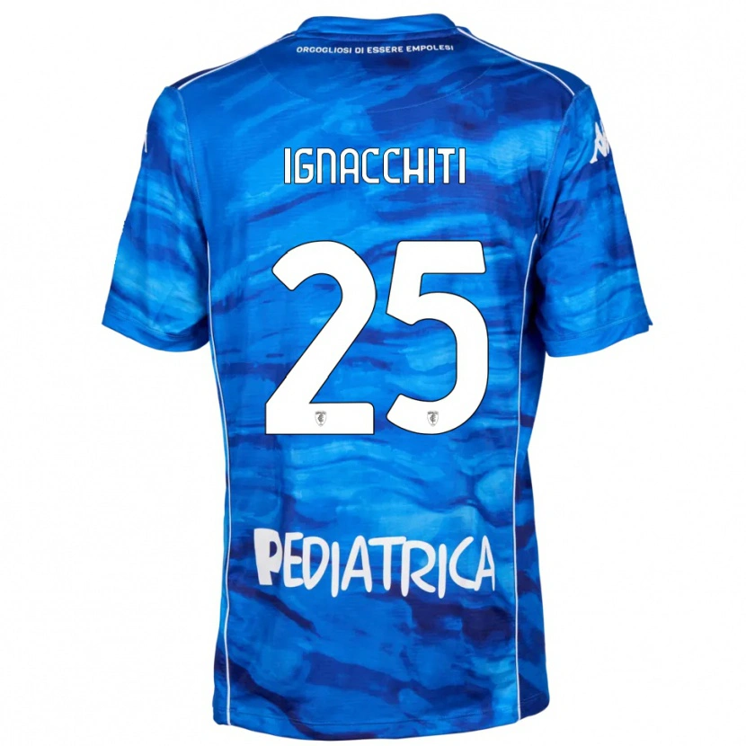 Danxen Męski Lorenzo Ignacchiti #25 Niebiesko-Biały Domowa Koszulka 2025/26 Koszulki Klubowe