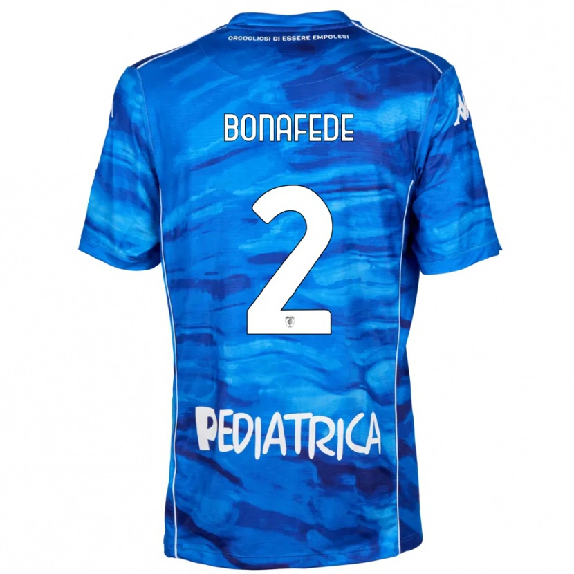 Danxen Męski Mattias Bonafede #2 Niebiesko-Biały Domowa Koszulka 2025/26 Koszulki Klubowe
