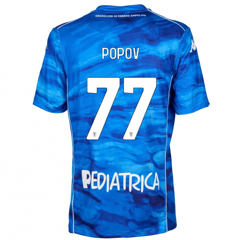 Danxen Męski Bogdan Popov #77 Niebiesko-Biały Domowa Koszulka 2025/26 Koszulki Klubowe