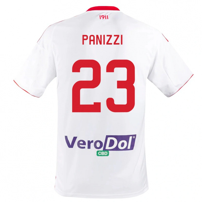 Danxen Męski Erik Panizzi #23 Biało-Czerwony Domowa Koszulka 2025/26 Koszulki Klubowe